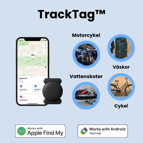 TrackTag™ - Spåra dina värdesaker, det som är viktigast för dig!